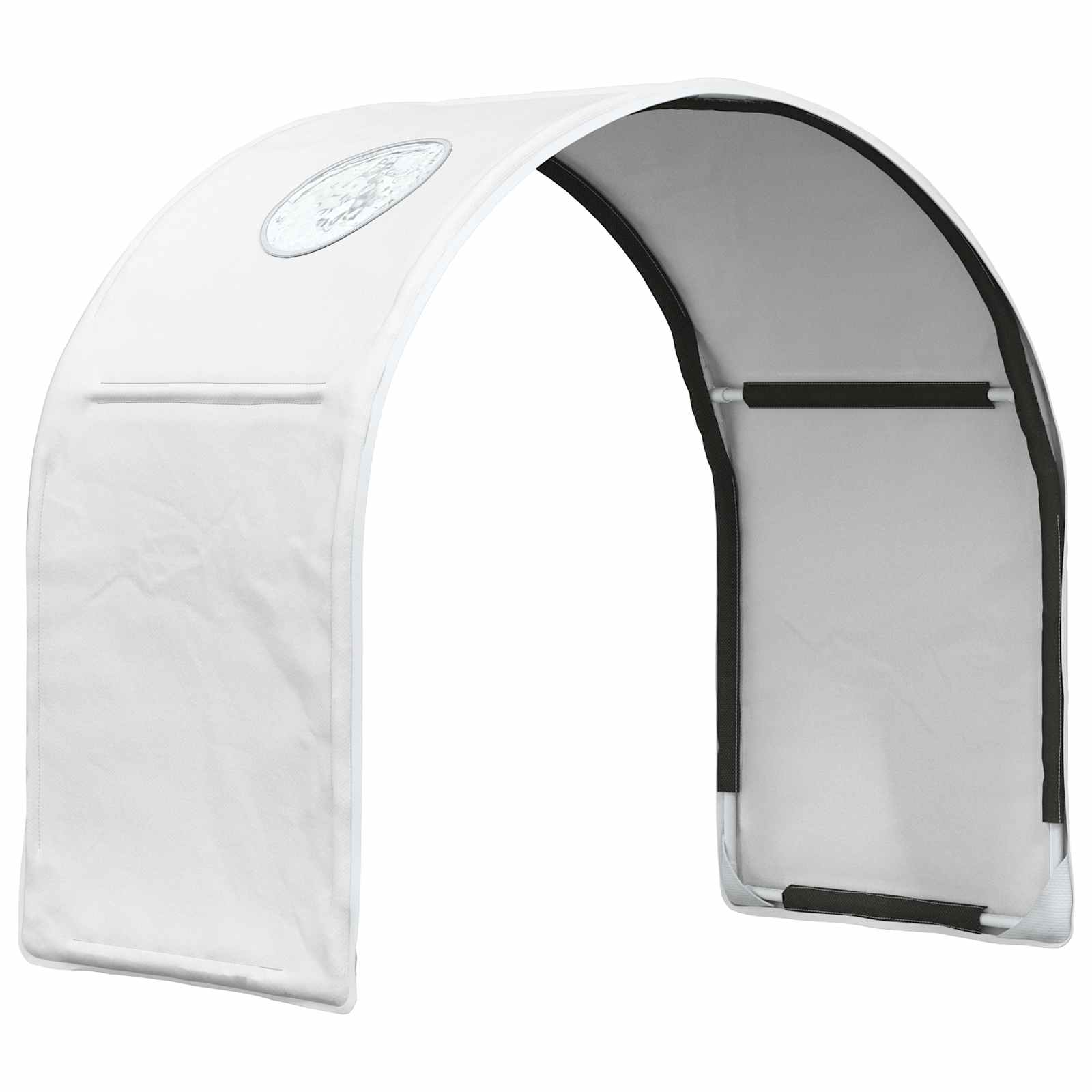 Bedtunnel 2 pcs Wit 211 x 52,5 x 2 cm Polyester