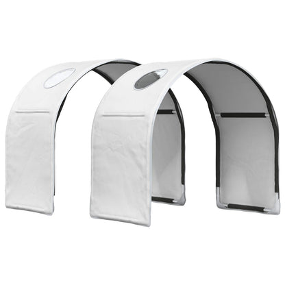 Bedtunnel 2 pcs Wit 211 x 52,5 x 2 cm Polyester