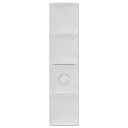 Bedtunnel 2 pcs Wit 211 x 52,5 x 2 cm Polyester