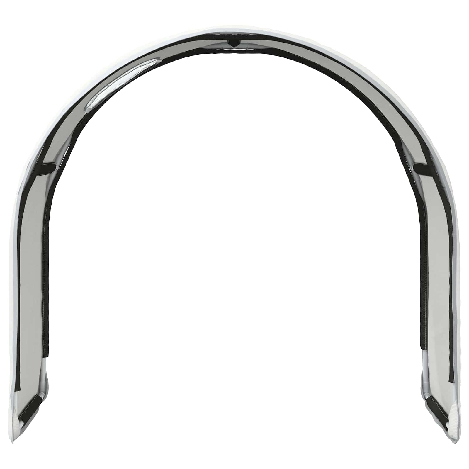 Bedtunnel 2 pcs Wit 211 x 52,5 x 2 cm Polyester