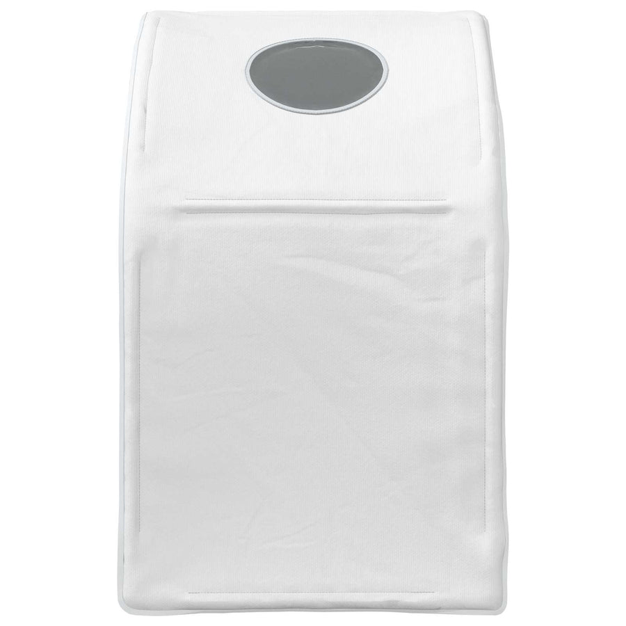 Bedtunnel 2 pcs Wit 211 x 52,5 x 2 cm Polyester