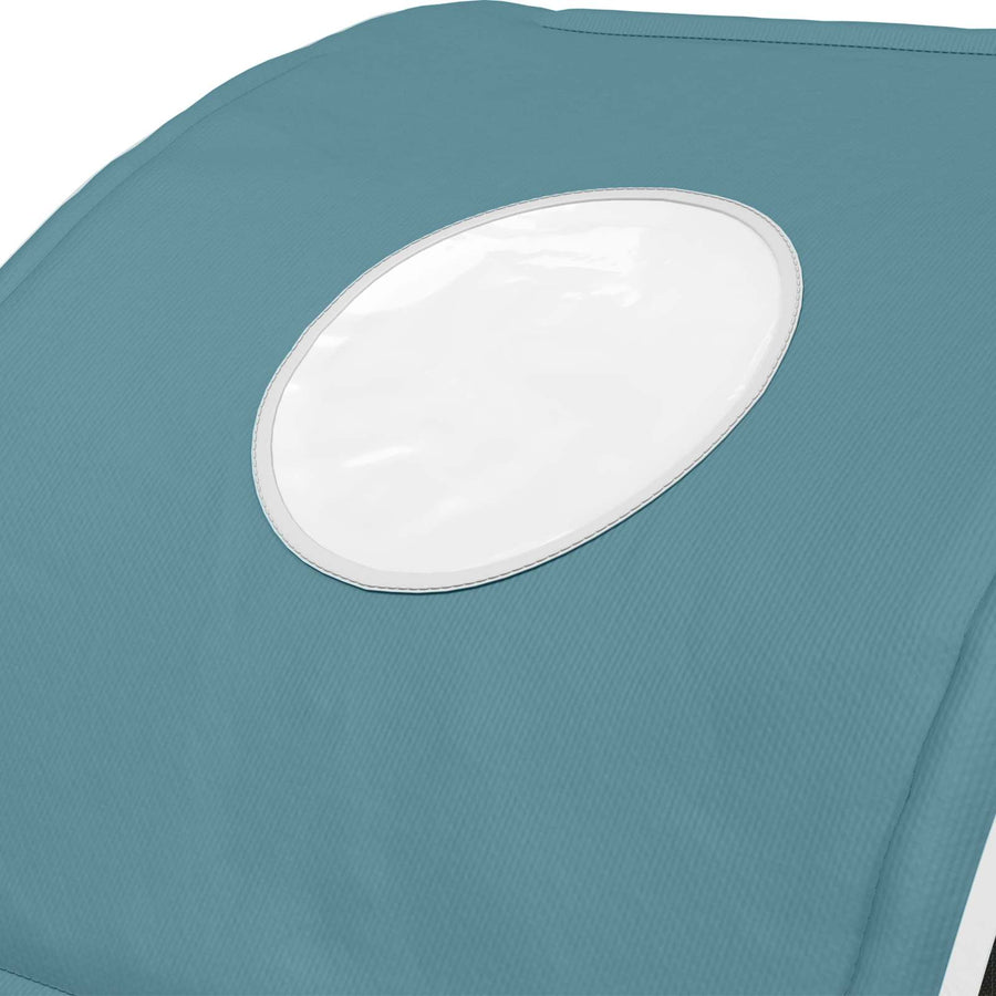 Bedtunnel 2 pcs Lichtblauw 211 x 67.5 x 2 cm Polyester