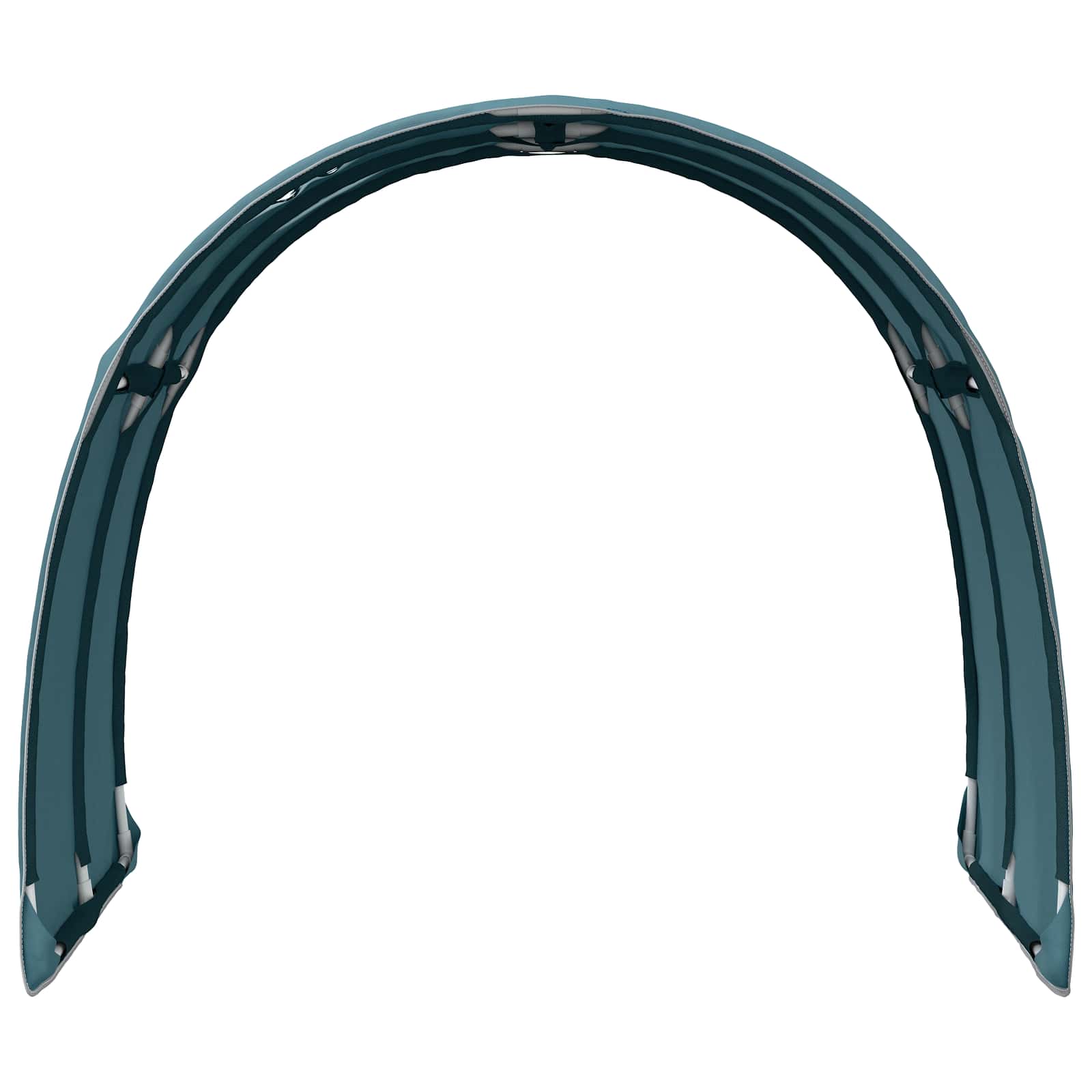 Bedtunnel 2 pcs Lichtblauw 211 x 67.5 x 2 cm Polyester