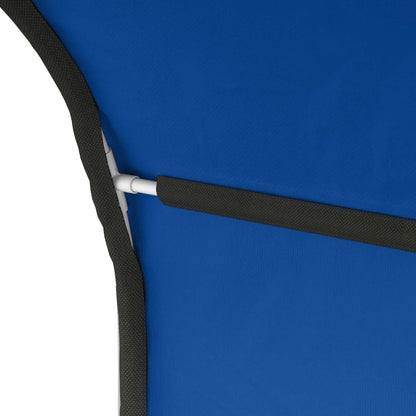 Bedtunnel 2 pcs Blauw 211 x 67.5 x 2 cm Polyester