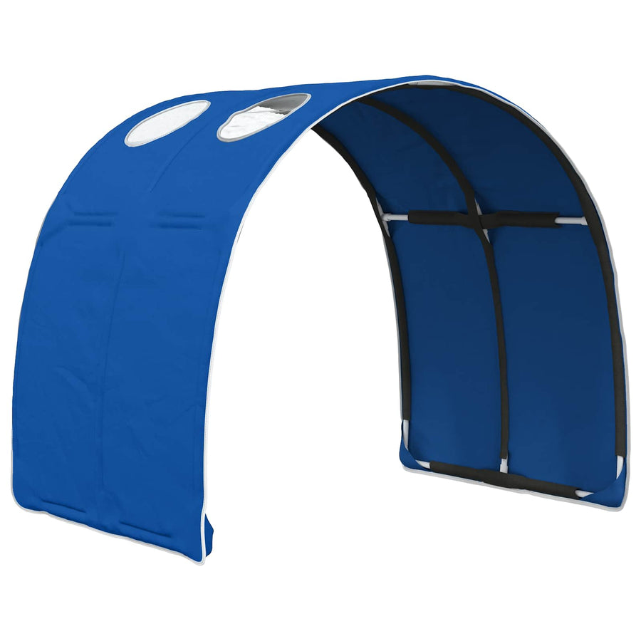 Bedtunnel 2 pcs Blauw 211 x 67.5 x 2 cm Polyester
