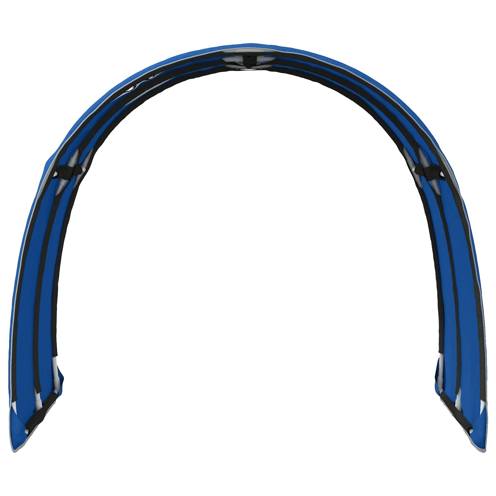 Bedtunnel 2 pcs Blauw 211 x 67.5 x 2 cm Polyester