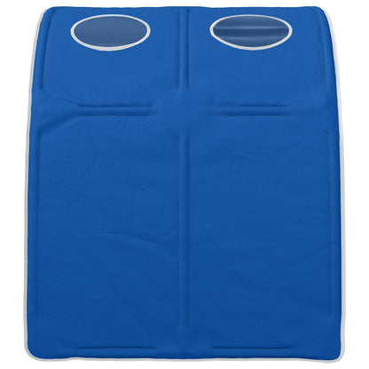 Bedtunnel 2 pcs Blauw 211 x 67.5 x 2 cm Polyester