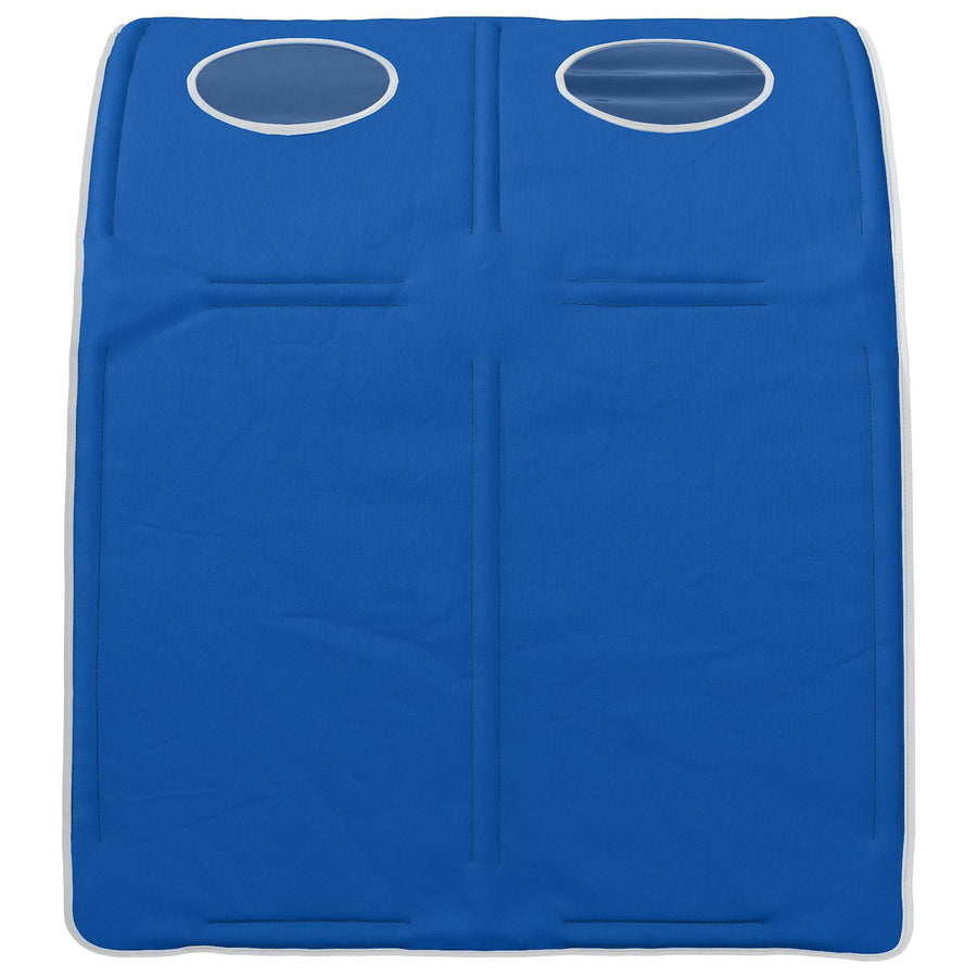 Bedtunnel 2 pcs Blauw 211 x 67.5 x 2 cm Polyester