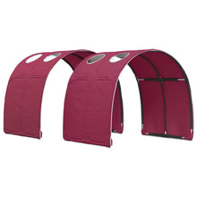 Bedtunnel 2 pcs Rood 211 x 67.5 x 2 cm Polyester