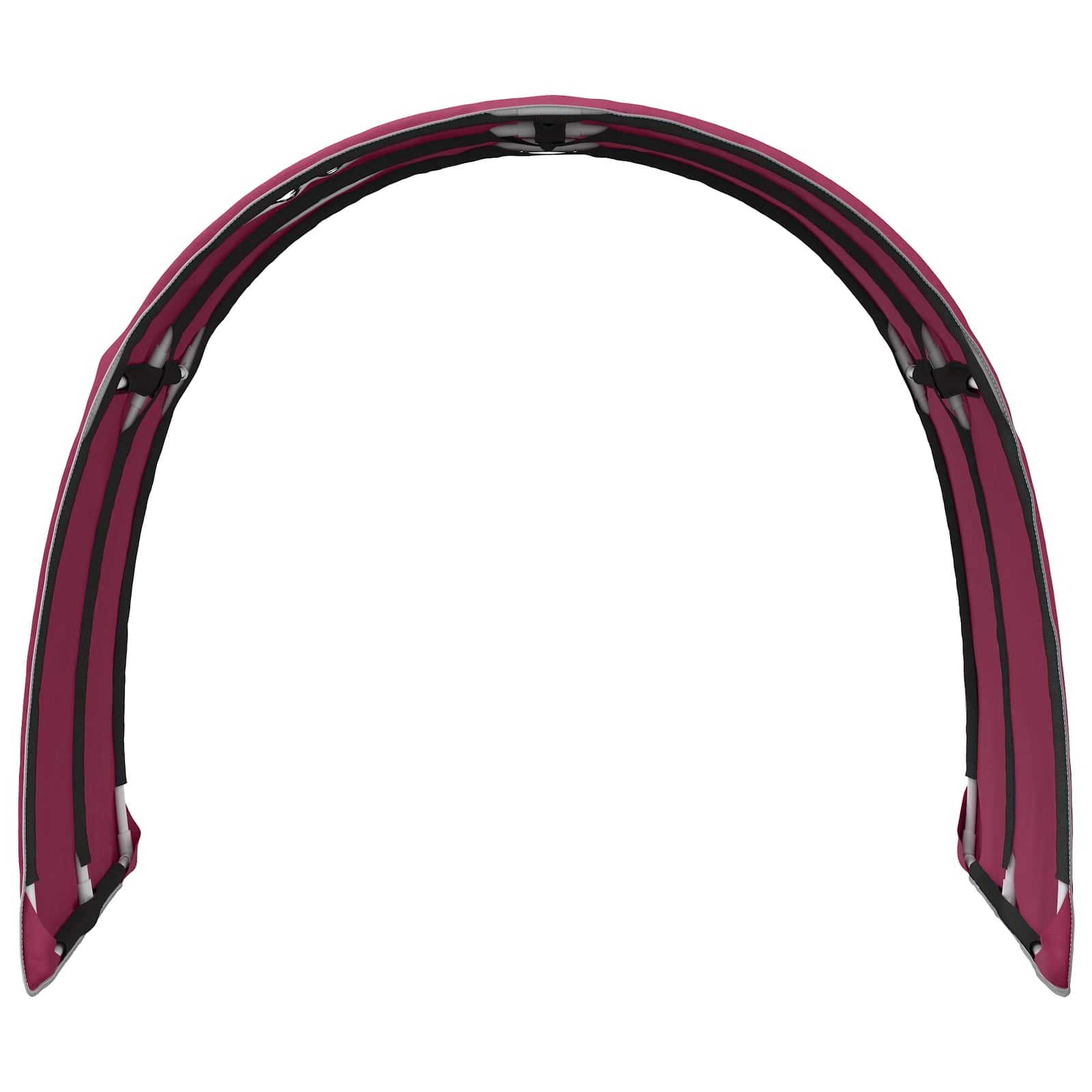 Bedtunnel 2 pcs Rood 211 x 67.5 x 2 cm Polyester
