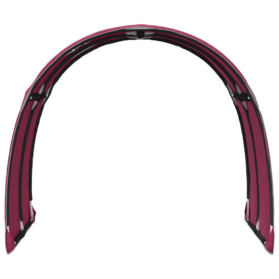 Bedtunnel 2 pcs Rood 211 x 67.5 x 2 cm Polyester