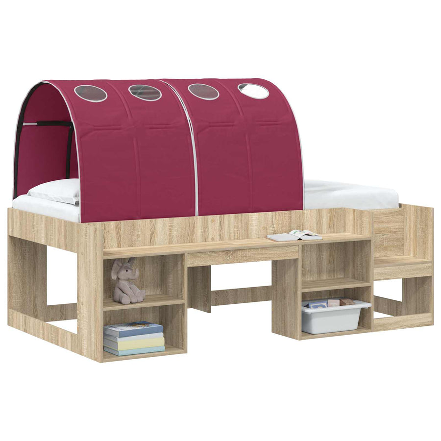 Bedtunnel 2 pcs Rood 211 x 67.5 x 2 cm Polyester