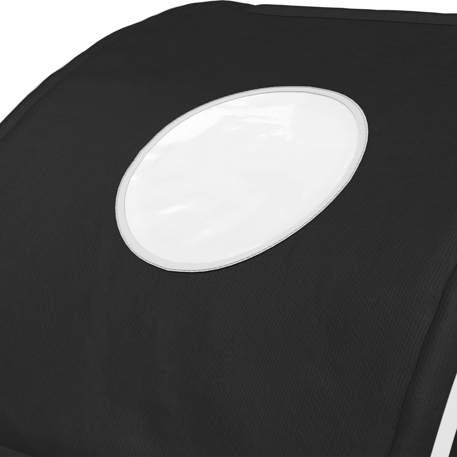 Bedtunnel 2 pcs Zwart 211 x 67.5 x 2 cm Polyester