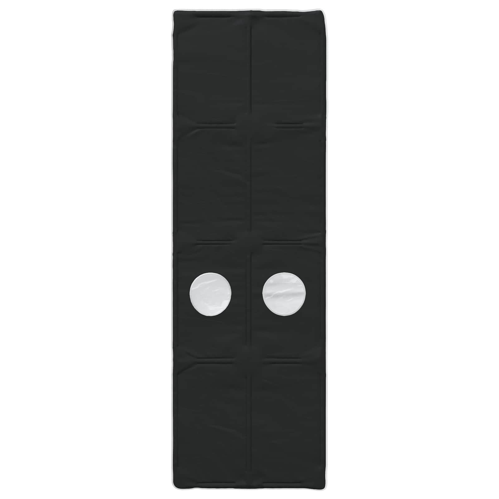 Bedtunnel 2 pcs Zwart 211 x 67.5 x 2 cm Polyester