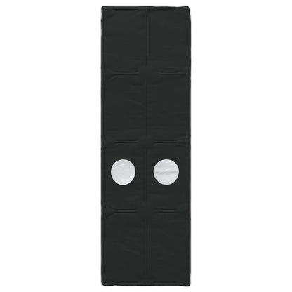 Bedtunnel 2 pcs Zwart 211 x 67.5 x 2 cm Polyester