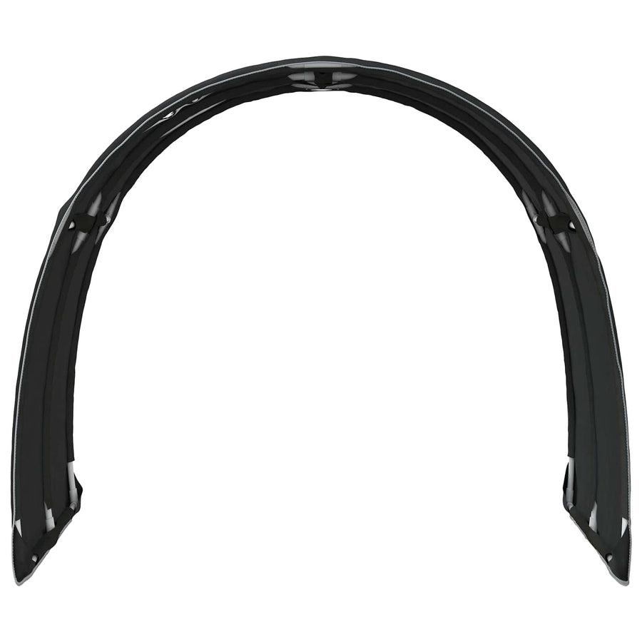 Bedtunnel 2 pcs Zwart 211 x 67.5 x 2 cm Polyester