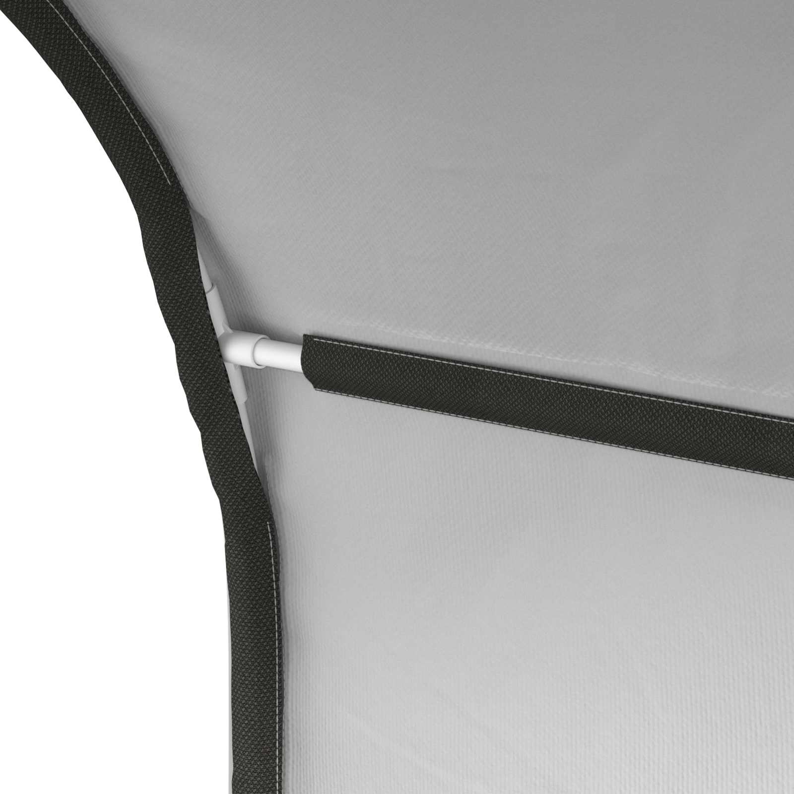 Bedtunnel 2 pcs Wit 211 x 67.5 x 2 cm Polyester