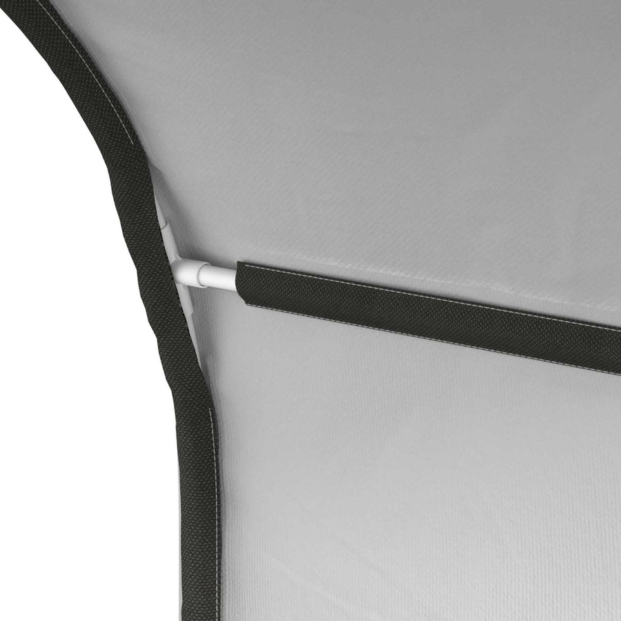 Bedtunnel 2 pcs Wit 211 x 67.5 x 2 cm Polyester