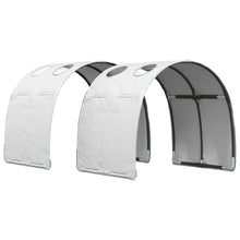 Bedtunnel 2 pcs Wit 211 x 67.5 x 2 cm Polyester