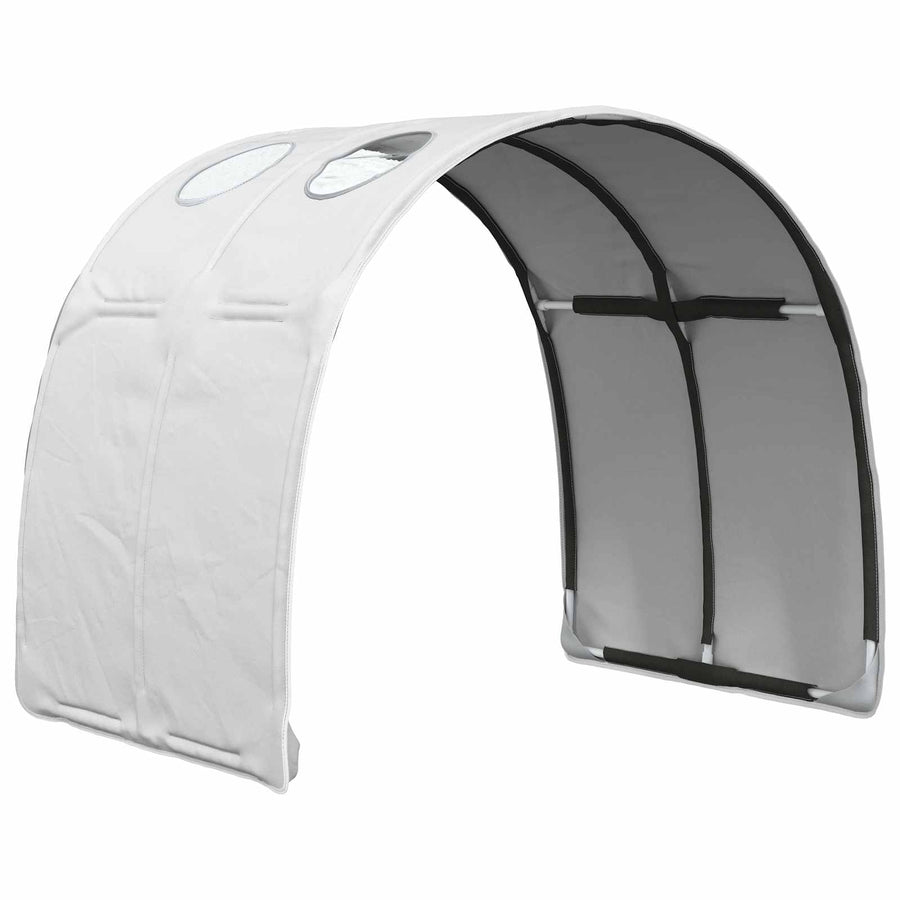 Bedtunnel 2 pcs Wit 211 x 67.5 x 2 cm Polyester