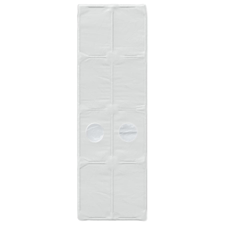 Bedtunnel 2 pcs Wit 211 x 67.5 x 2 cm Polyester