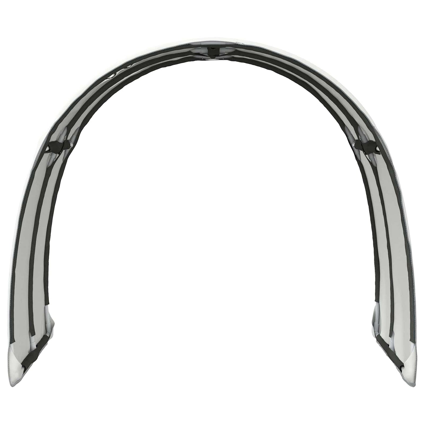 Bedtunnel 2 pcs Wit 211 x 67.5 x 2 cm Polyester
