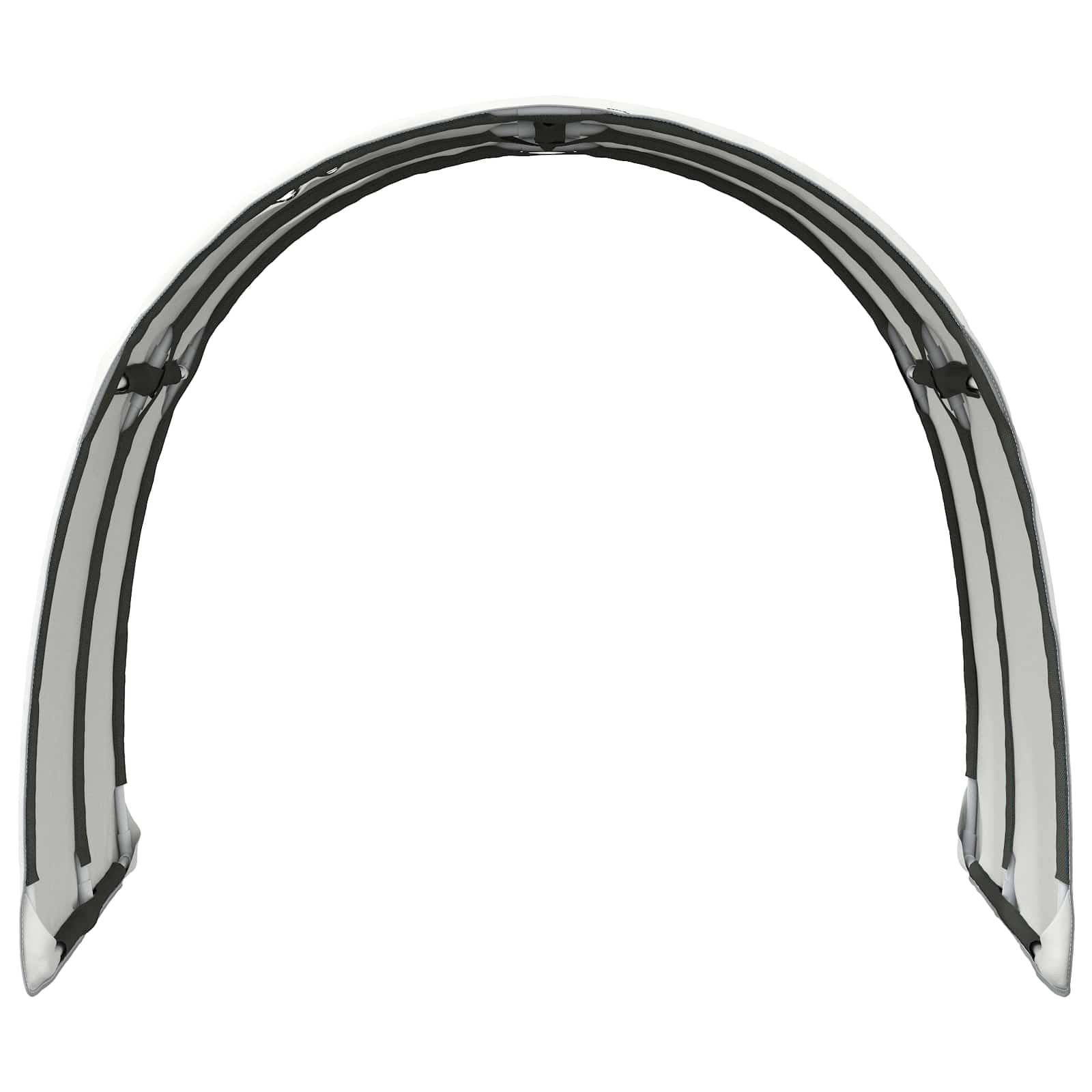 Bedtunnel 2 pcs Wit 211 x 67.5 x 2 cm Polyester