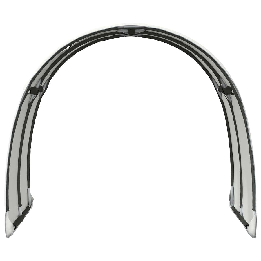 Bedtunnel 2 pcs Wit 211 x 67.5 x 2 cm Polyester