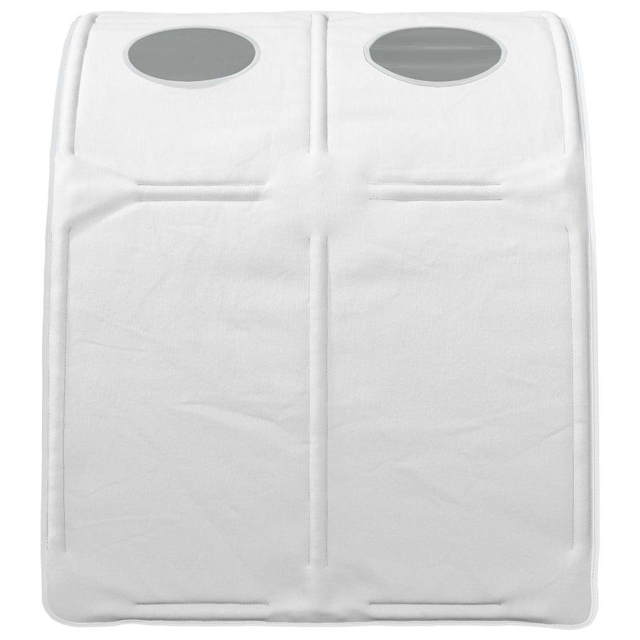 Bedtunnel 2 pcs Wit 211 x 67.5 x 2 cm Polyester
