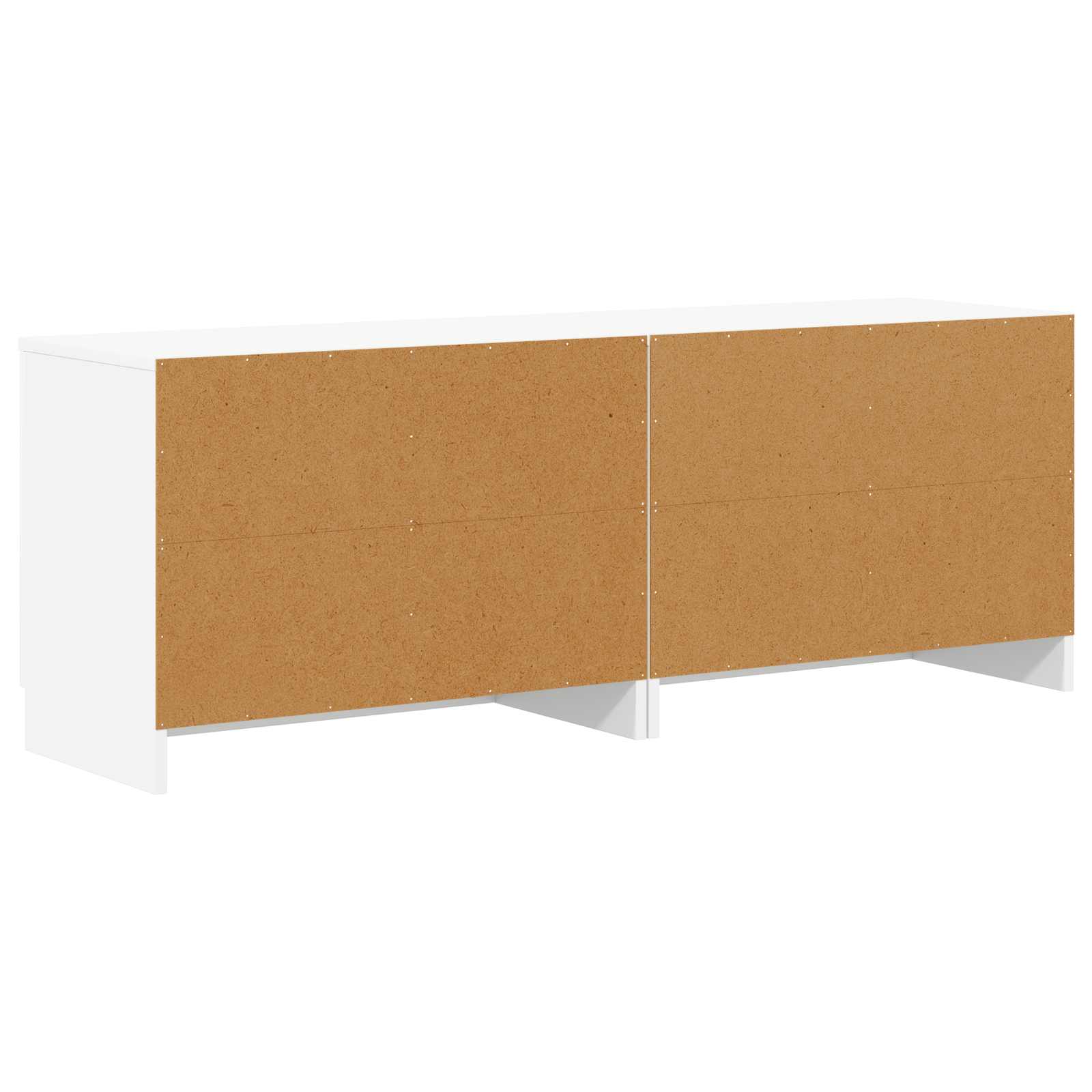 Bed kast 2 pcs Wit 66 x 35 x 48 cm Geconstrueerd hout