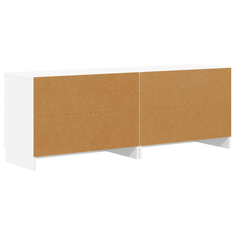 Bed kast 2 pcs Wit 66 x 35 x 48 cm Geconstrueerd hout