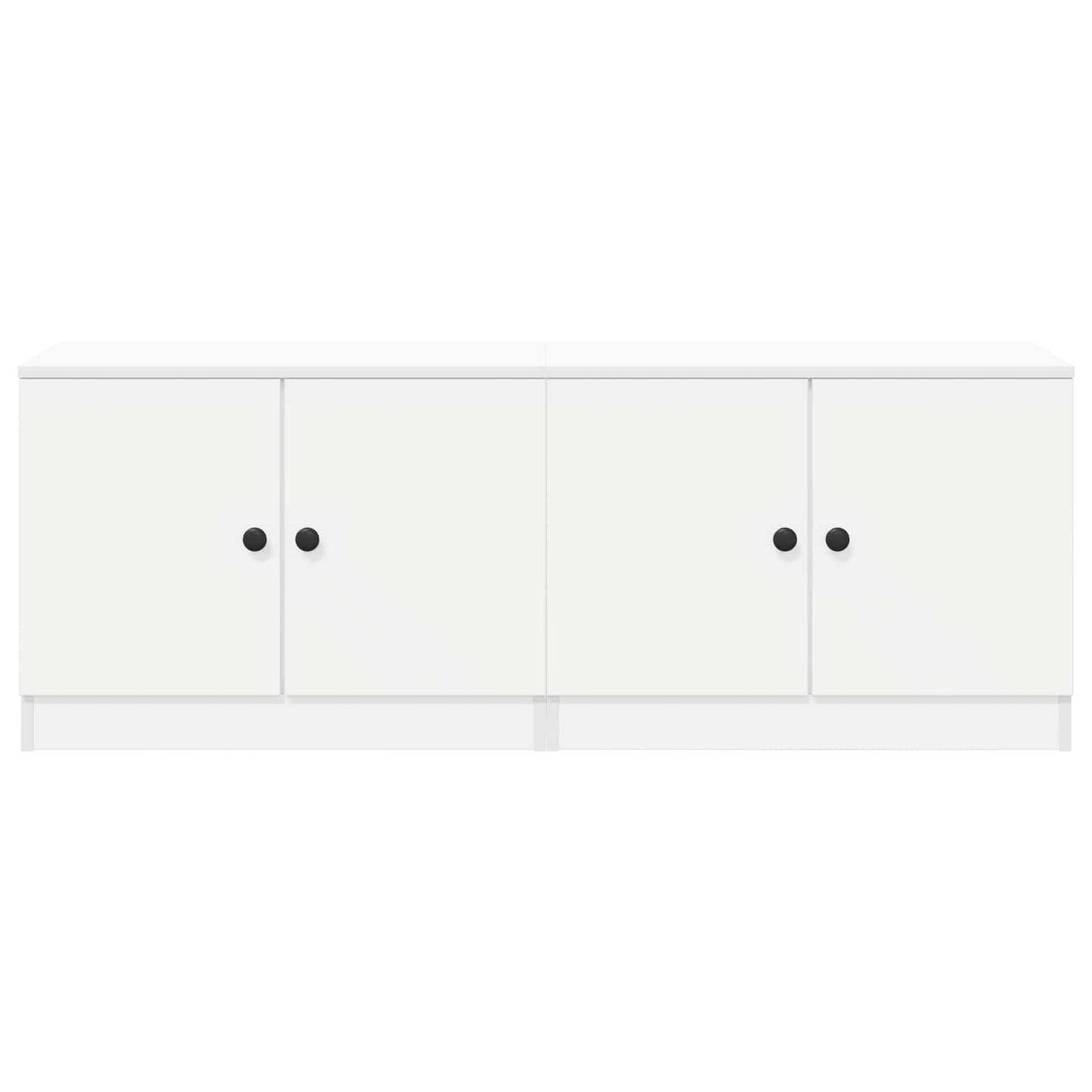 Bed kast 2 pcs Wit 66 x 35 x 48 cm Geconstrueerd hout