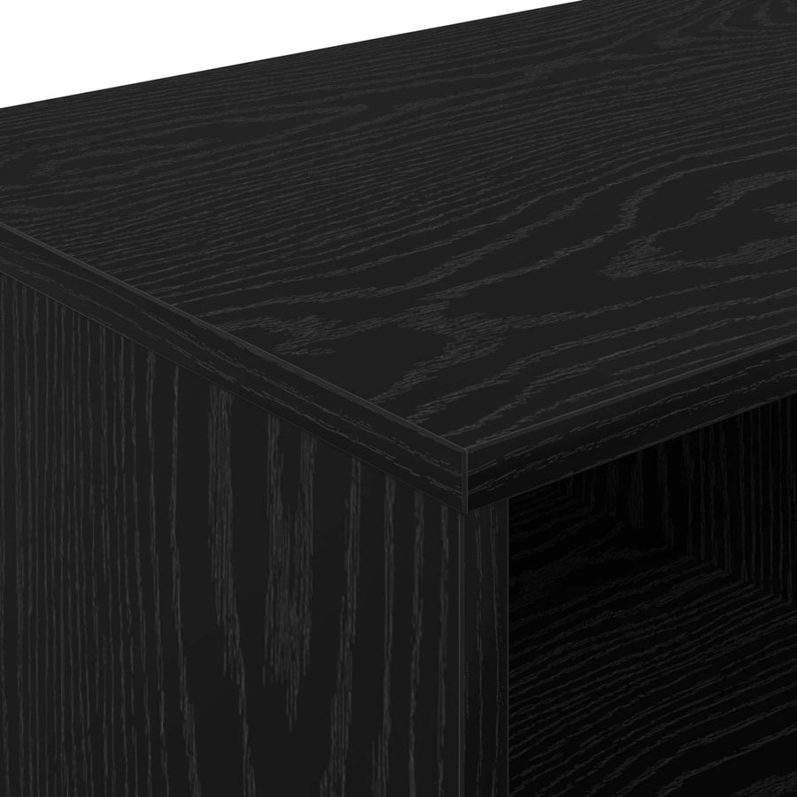 Bed kast 2 pcs Zwarte Eik 66 x 35 x 48 cm Geconstrueerd hout