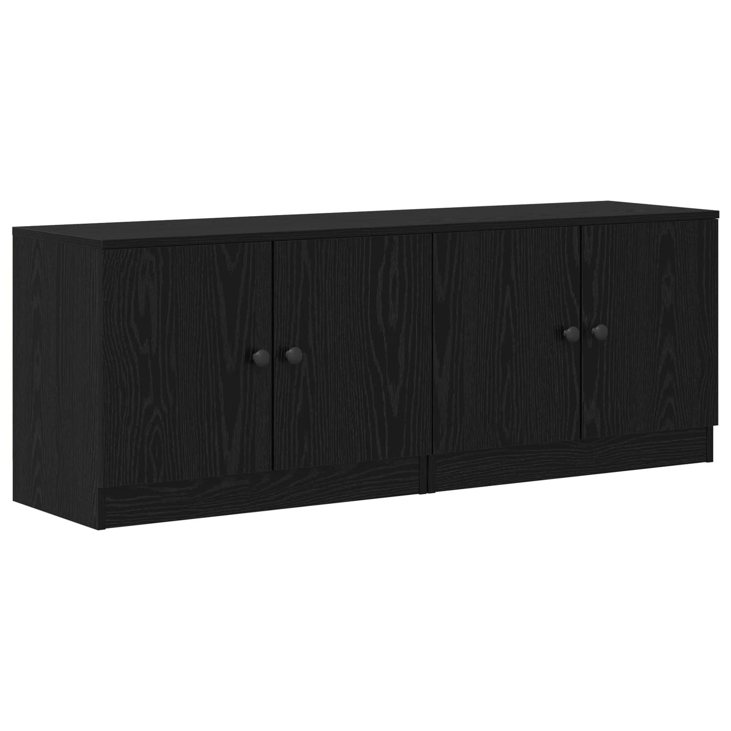 Bed kast 2 pcs Zwarte Eik 66 x 35 x 48 cm Geconstrueerd hout