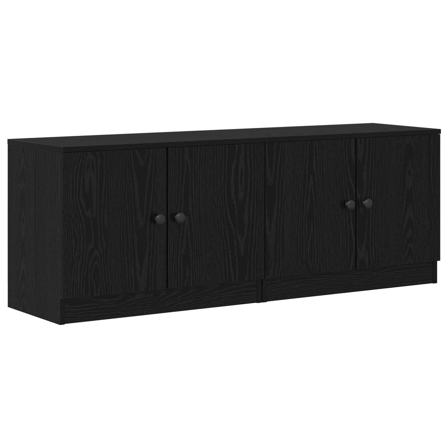 Bed kast 2 pcs Zwarte Eik 66 x 35 x 48 cm Geconstrueerd hout