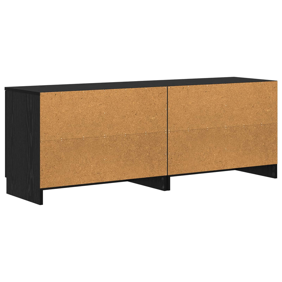 Bed kast 2 pcs Zwarte Eik 66 x 35 x 48 cm Geconstrueerd hout