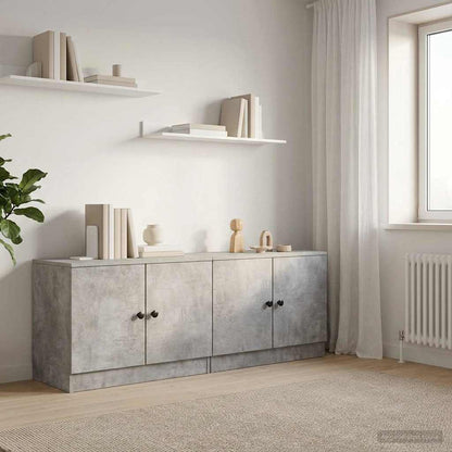 Bed kast 2 pcs Betongrijs 66 x 35 x 48 cm Geconstrueerd hout