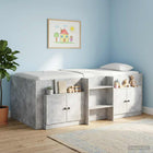Bedkast 66x35x48 cm 2 stuks betongrijs bewerkt hout