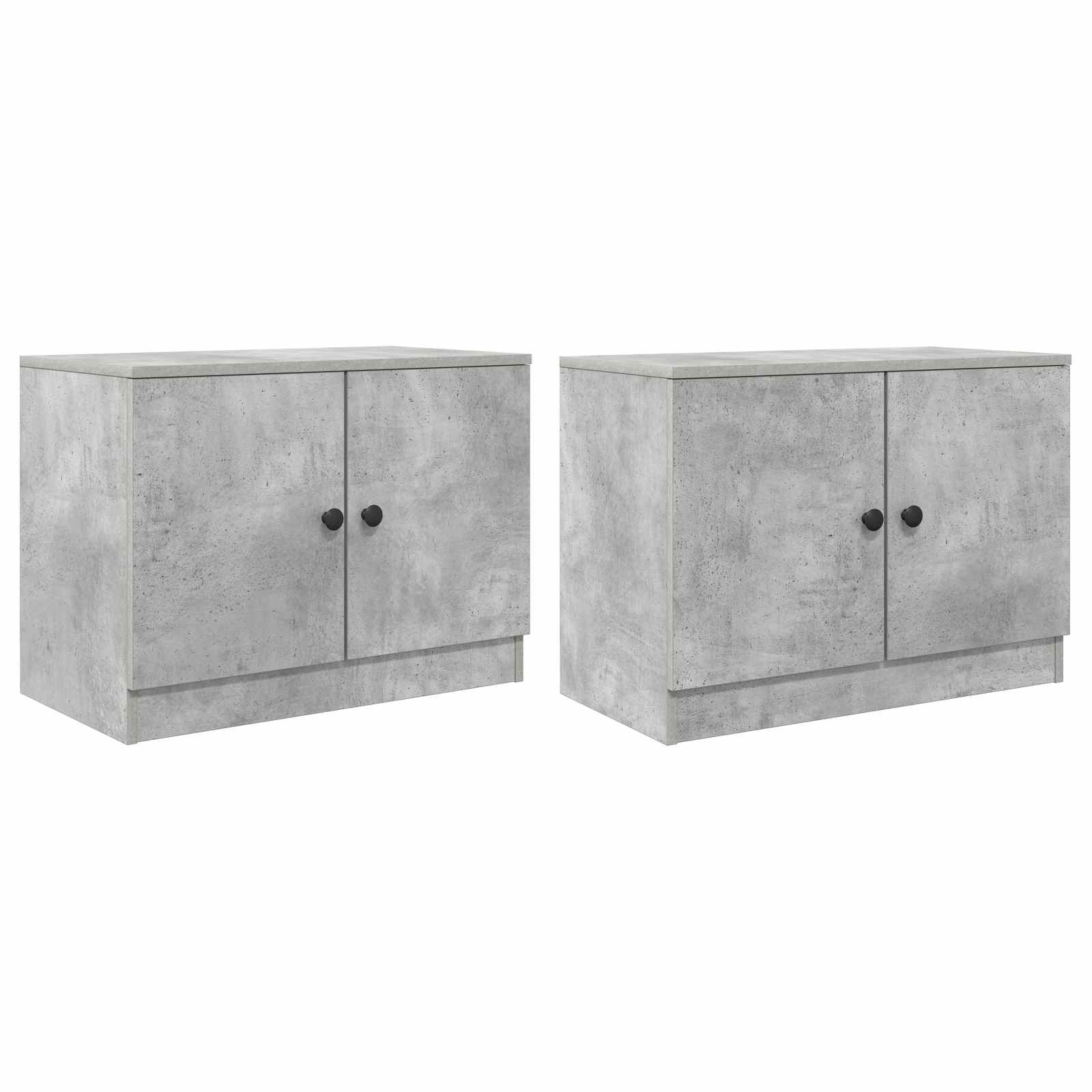 Bed kast 2 pcs Betongrijs 66 x 35 x 48 cm Geconstrueerd hout