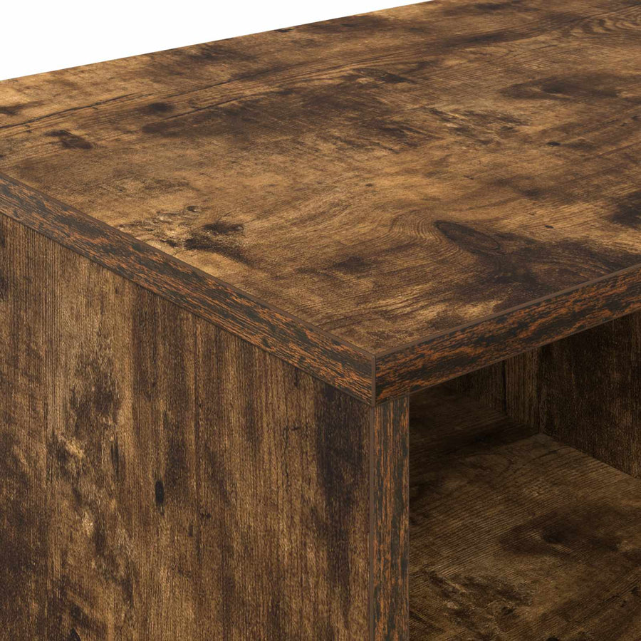 Bed kast 2 pcs Gerookte Eik 66 x 35 x 48 cm Geconstrueerd hout