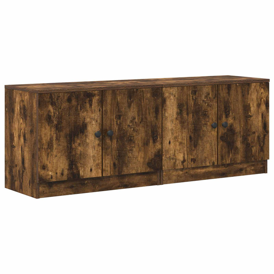 Bed kast 2 pcs Gerookte Eik 66 x 35 x 48 cm Geconstrueerd hout