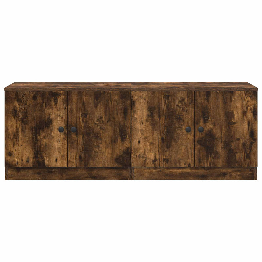 Bed kast 2 pcs Gerookte Eik 66 x 35 x 48 cm Geconstrueerd hout