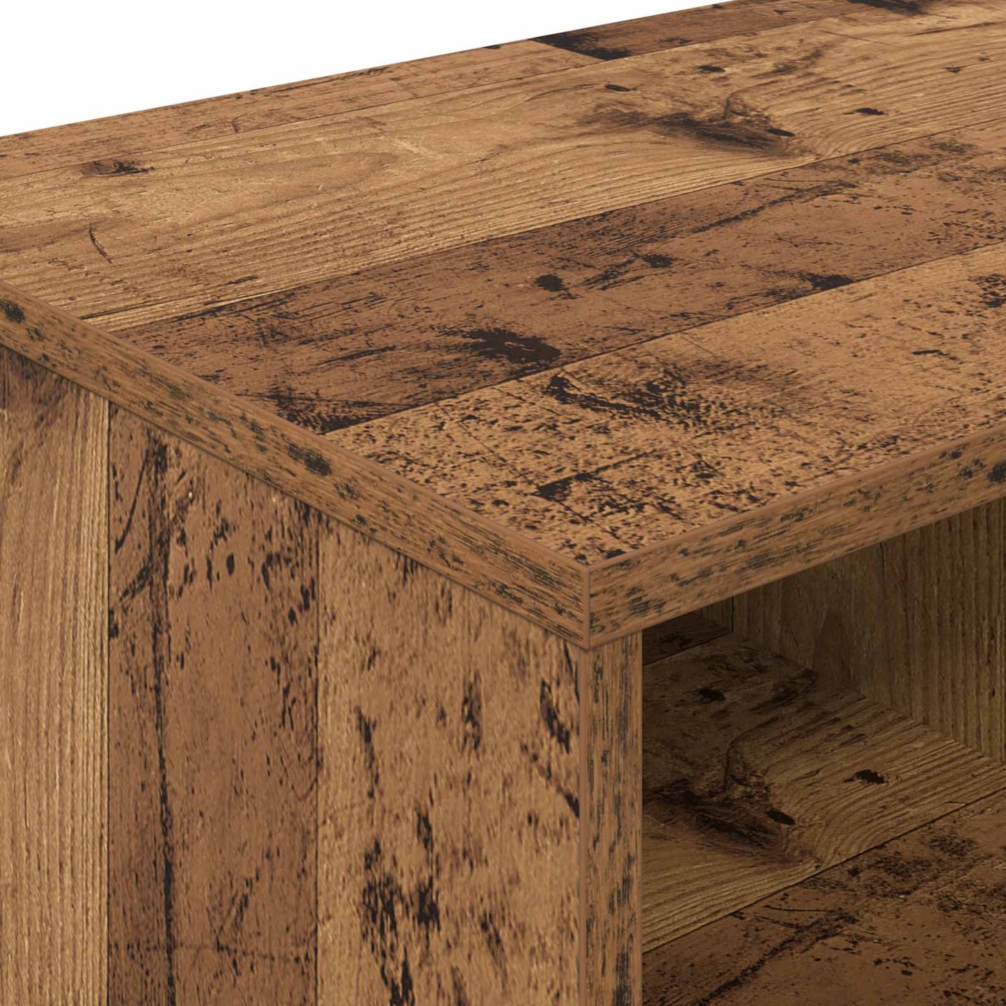 Bed kast 2 pcs Oud hout 66 x 35 x 48 cm Geconstrueerd hout