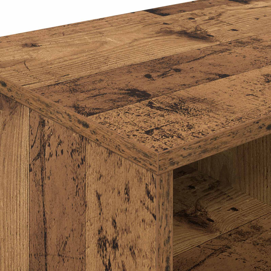 Bed kast 2 pcs Oud hout 66 x 35 x 48 cm Geconstrueerd hout