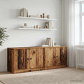 Bed kast 2 pcs Oud hout 66 x 35 x 48 cm Geconstrueerd hout