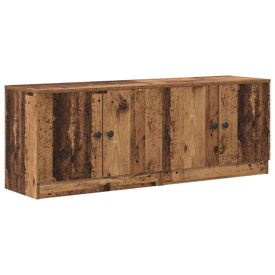 Bed kast 2 pcs Oud hout 66 x 35 x 48 cm Geconstrueerd hout