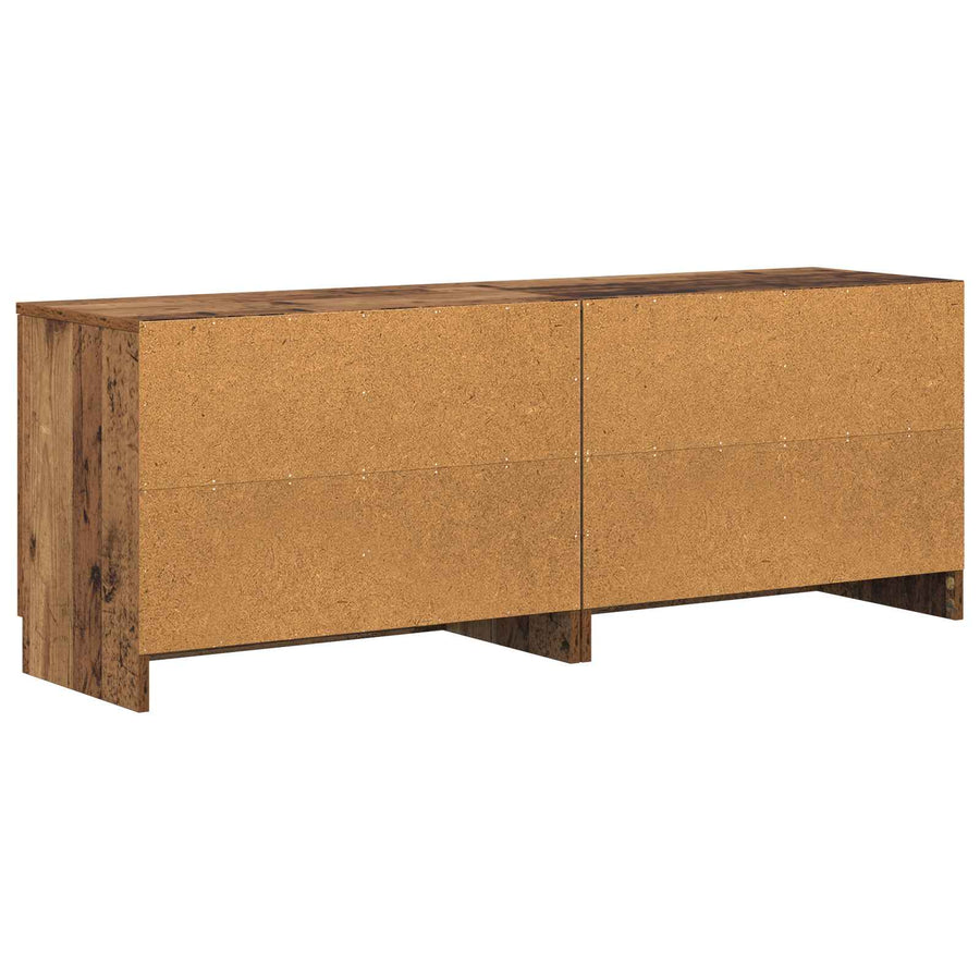 Bed kast 2 pcs Oud hout 66 x 35 x 48 cm Geconstrueerd hout