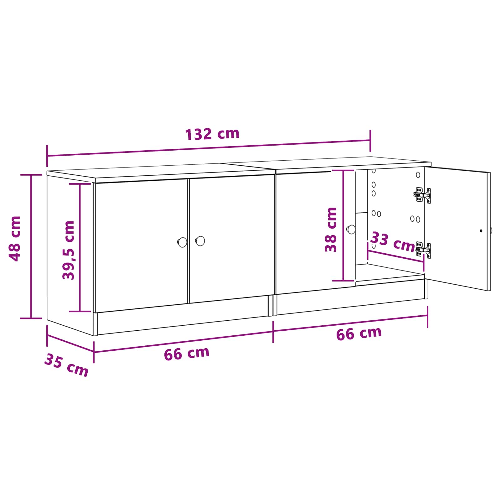 Bed kast 2 pcs Oud hout 66 x 35 x 48 cm Geconstrueerd hout