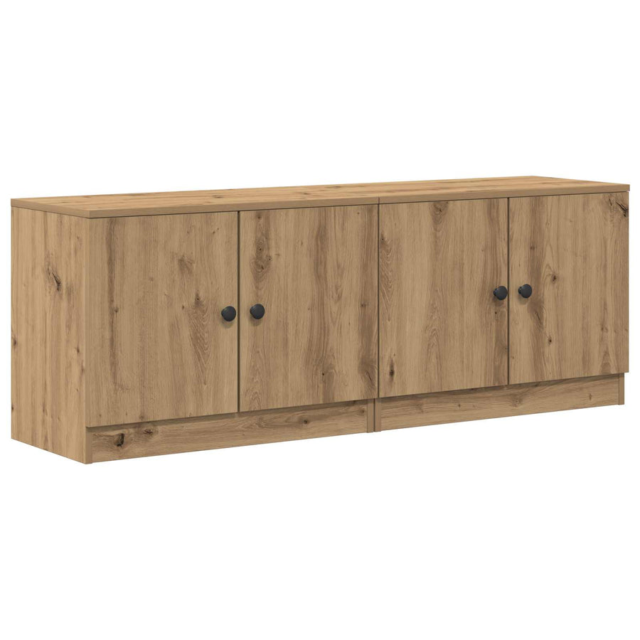 Bed kast met opslag 2 pcs Artisanaal eiken 66 x 35 x 48 cm
