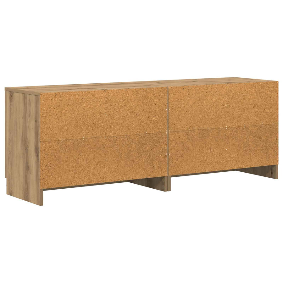 Bed kast met opslag 2 pcs Artisanaal eiken 66 x 35 x 48 cm